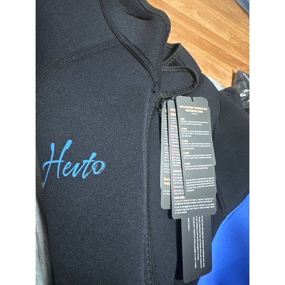 Hevto Shorty Wetsuit for Men 3/2mm Neoprene Short Sleeve Wet Suit for Surfing - Picture 7 of 7